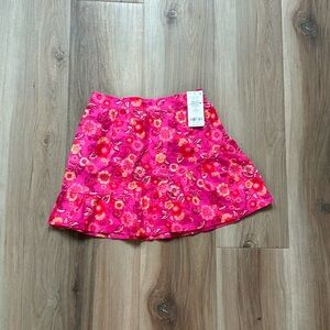 Cartiers Kids Pink Floral Skirt Size 7